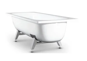Ванна сталь 1600х700х400мм "Donna Vanna" белая орхидея в комп. с ножками DV-63901 (ВИЗ) *1/25