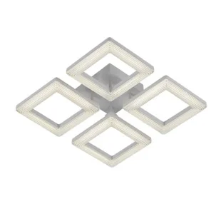 Светильник потолочный светодиодный 52011/4WT CL (ЭкономСвет) *1