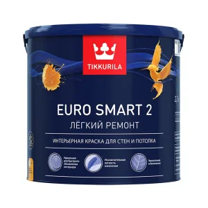 Краска интерьерная Tikkurila Euro Smart 2 VVA глубокоматовая 2,7л