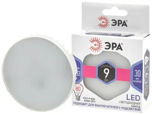 Лампа светодиодная GX53 9Вт 6000K GX-9W-860-GX53 Б0048019 Эра