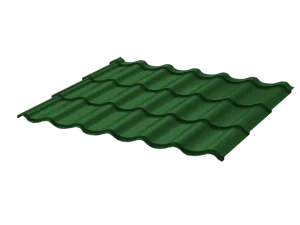 Металлочерепица (профиль) М4 2 Стандарт ПЭ 1180х3000 0,45 RAL6005 зеленый мох