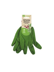 Перчатки нейлон облив латекс полный 'Praktische Home' G-126 с этикеткой-подвесом *1