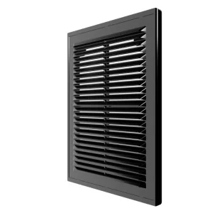 Решетка вентиляционная 150х200мм разъемная 1520Р Black (Era) *40