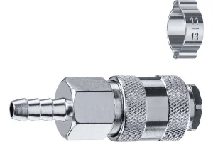 Набор ЗУБР Профессионал штуцер "елочка", 8 мм - рапид муфта, переходник с обжимным хомутом 64917-08