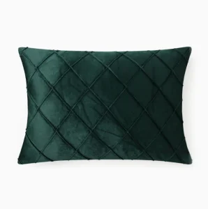 Подушка Этель "Соло" 30*50 см, цв.изумрудный, велюр 10766715
