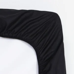 Простыня на резинке Этель 140х200х25см цв.черный, 100% хлопок, поплин 125г/м2 9241763 *1