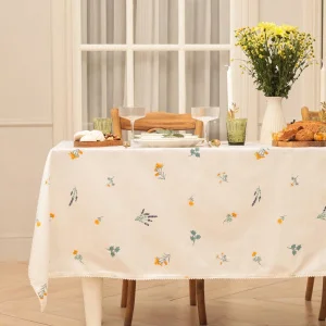 Скатерть Этель "Полевые цветочки" 146х180+/-2см, рогожка 176 г/м2, 100% хл 10783198