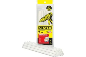Стержни клеевые прозрачные универс. 11х200мм уп-12шт Stayer Universal Professional 06821-12 *1
