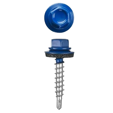 Саморез для крепления кровли, RAL5005 5,5х 19 кор. с ок. - 70 шт. SteelRex