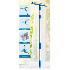Окномойка "Kleaner" насадка поворотная 30см черенок 105-180см алюм телескоп KB2203 Д9395 *1