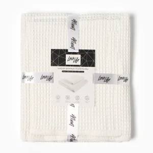 Набор банных полотенец LoveLife "Waffle stone" 2 шт: 100х150, 50х100 см., 100% хл 10613426