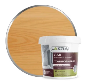 Лак ВД тонированный Дуб 0,9кг Лакра 0007564