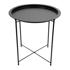Столик складной металлический 470х470х505мм черный Org-15 *1