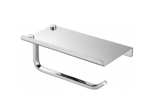Держатель д/туалетной бумаги без крышки с полкой хром HB330 (Haiba) *1