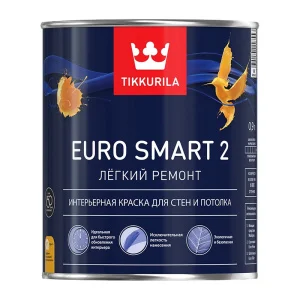 Краска интерьернаяTikkurila Euro Smart 2 глубокоматовая 0,9л