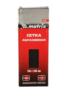 Сетка абразивная P800 106х280мм уп-25шт Matrix 75190 *1