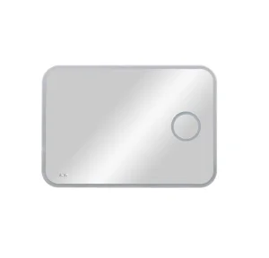 Зеркало с подсветкой Bliss ЗЛП429 800х600мм с сенсором, часами и линзой