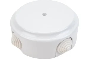 Монтажная коробка Ø109, ОУ с сальниками "Ретро" белый КМ-447 (Bylectrica) *1