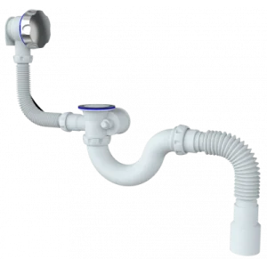 Сифон д/ванны с выпуском и переливом 1 1/2"х40/50 S103 (Unicorn) *1/25