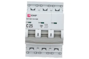 Выключатель автоматический 3п C 25А 6кА ВА 47-63N PROxima EKF M636325C