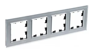 Рамка 4-м AtlasDesign Nature стекло алюминий ATN320304 Systeme Electric