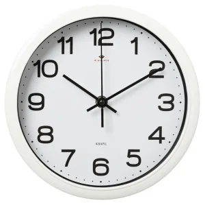 Часы настенные "Классика" d=22см корпус белый Рубин 2222-344 *1