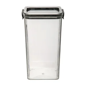 Контейнер с крышкой "два замка", Д90 Ш90 В184, 1300 мл, прозрачный Muj-12