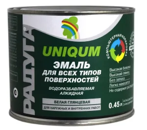 Эмаль ВД-ПФ-115 Радуга уникум база А 0,45л