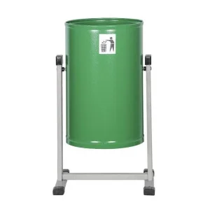 Урна для мусора круглая Уралочка-Бюджет (зеленый шагрень) 21л У0140 *1