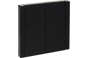 Выключатель проходной 2-кл СП "Forte&Plano" 10А FP107 черный IEK FP-V22-0-10-1-K02