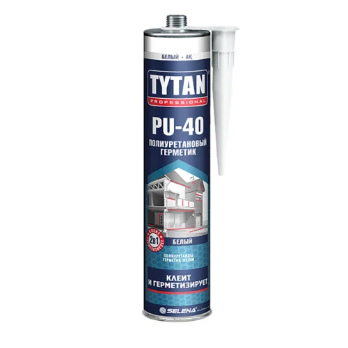 Герметик полиуретановый PU 40 Professional белый 310мл 35780 16791 66244 (Tytan)  12 1440 (-35)
