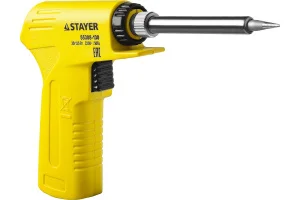 STAYER  PROTerm, 30 Вт + 130 Вт, 2 в 1, конус, керамический нагреватель, электропаяльник с пистолетн