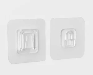 Держатель самоклеящийся 5,7х5,7х1см прозрачный 2шт 5525486
