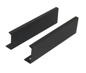 Ручка-профиль мебельная StahlBuro A306-128 BL матовый черный 2шт