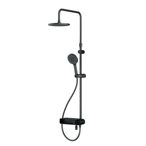 Душевой набор с верх. тропическим душем 1 реж. и руч. душем 3 реж. Am.Pm X-Joy F0785A722 черный