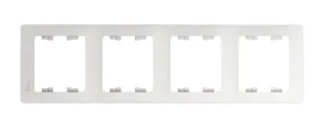 Рамка 4-м Glossa белая GSL000108 Systeme Electric