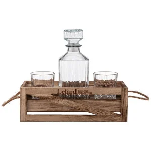 Набор Для Виски На Деревянной Подставка 3 Пр. 900Мл/240Мл