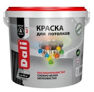 Краска ВД для потолков 5,0л ДАЛИ