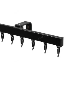 Карниз алюминиевый D-2 Премиум  1 рядный, 2,0м, Черный