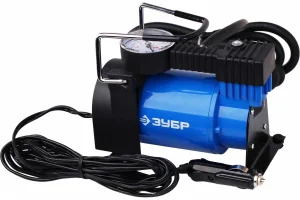 ЗУБР 10 атм., провод 3 м, шланг 2 м, 3 насадки, автомобильный компрессор (61127)