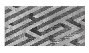 Панно Керамин Нью-Йорк 300х600х8,5,мм серо-черный