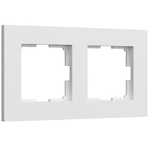 Рамка Werkel Slab на 2 поста (белый матовый) W0022961