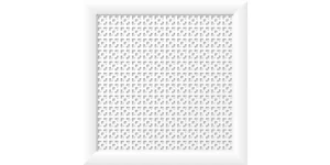 Экран для радиатора 600х600х12 Дамаско белый