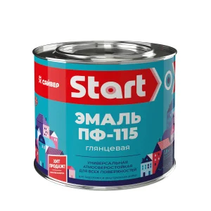 Эмаль Сайвер ПФ-115 черная 0,8кг