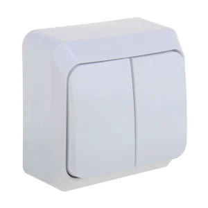 Выключатель 2-кл. ОП Этюд 10А IP20 бел. SchE BA10-002B