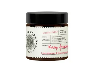 Свеча ароматическая в стекле 88гр Фрезия сирень и драгоценное дерево ETC0221 Eteria Cosmo *1