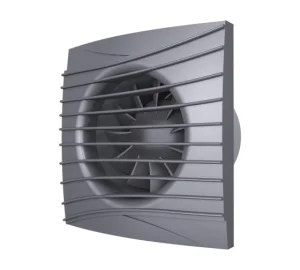Вентилятор осевой вытяжной D100мм Silent 4C dark gray metal серый матов (Era)