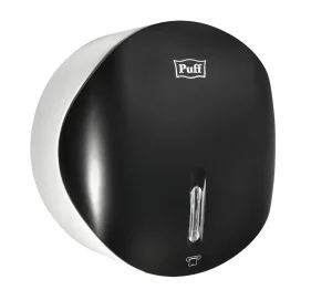 Диспенсер для туалетной бумаги 7145Bl черный ABS-пластик с замком (Puff) *1/20