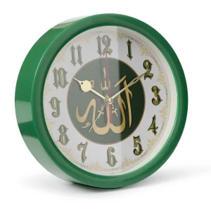 Часы-будильник "Молитва" кварц d=15см, корпус зеленый Рубин В4-013 *1