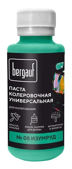Паста колеровочная Bergauf 0,1л изумруд 68698
